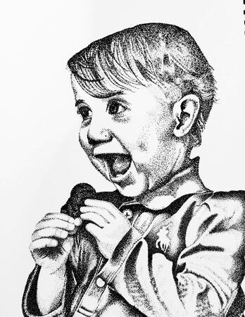 Happy Kid - Stippling